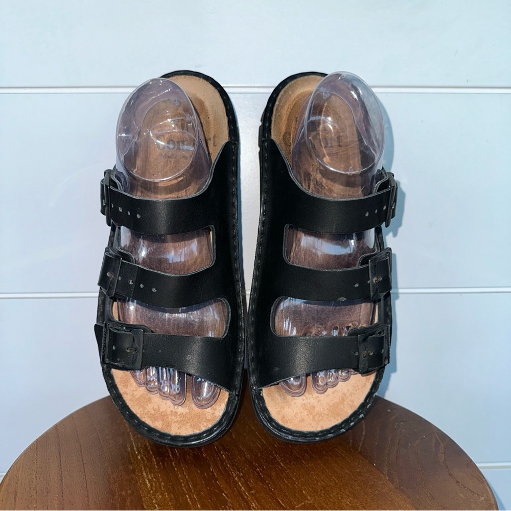 Finn Comfort Black Women's Barbados Sandals Size 41 - Picture 6 of 10